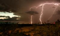 Thunderstorm Lightning Flash Twilight Nature Dark