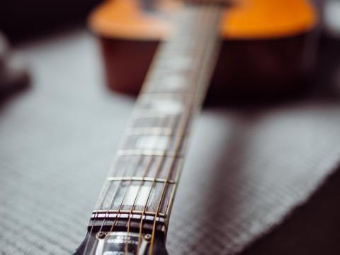 Acoustic-guitar Guitar Fretboard Strings Music Focus