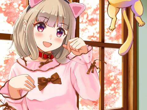 Girl Ears Gesture Cute Anime