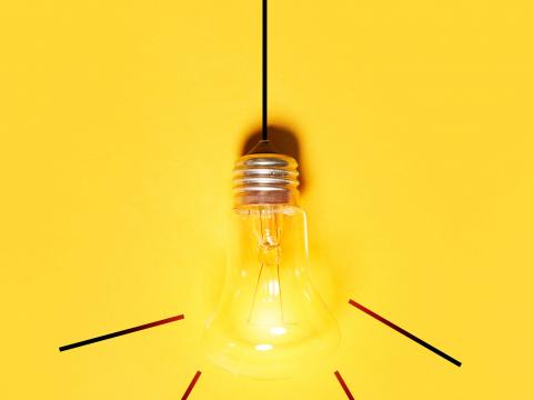 Idea Light-bulb Light Yellow