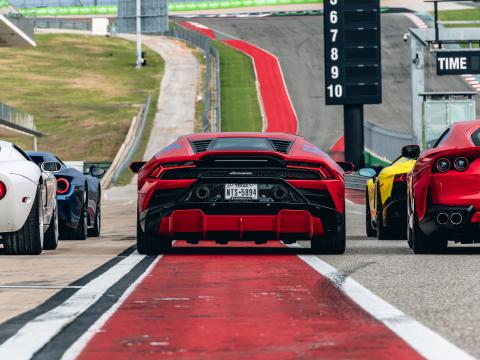 Lamborghini Car Red Race Track